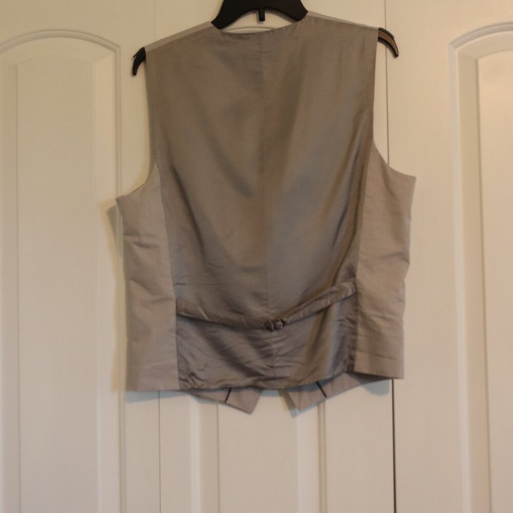 Express Light Gray Pinstripe Single-Breasted Suit… - image 5